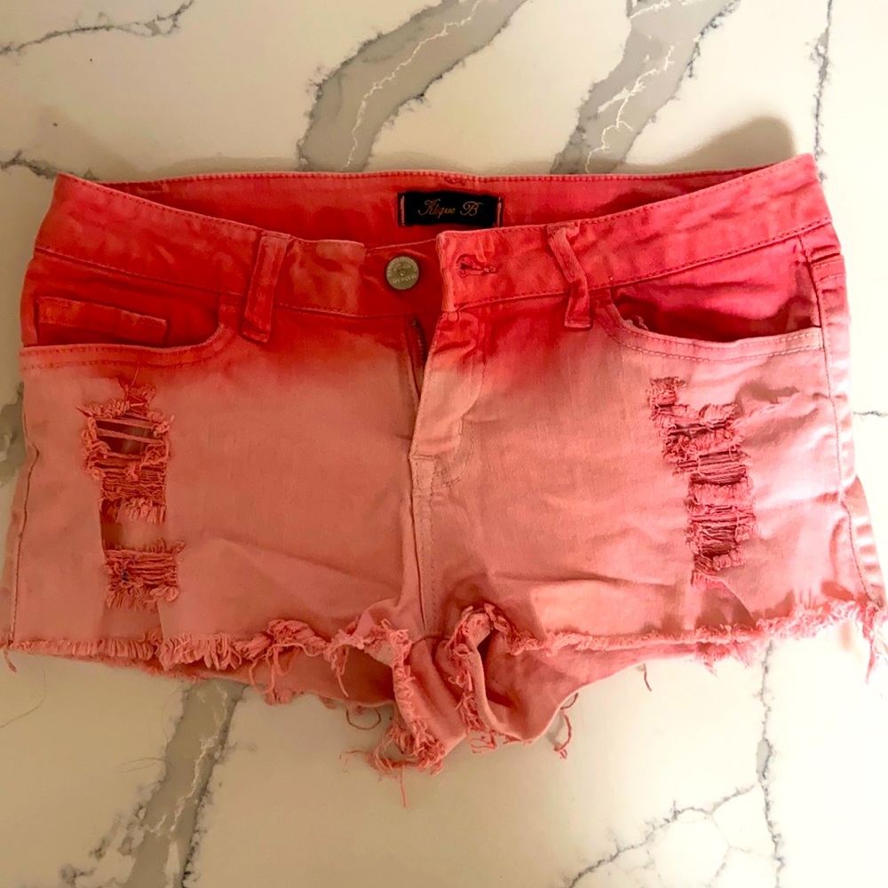 Ombré Jean shorts size small JUNIORS